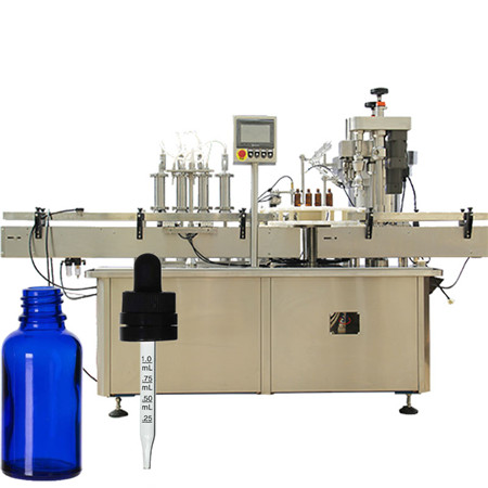 स्वचालित मौखिक समाधान तरल भरने की मशीन लाइन शराब कांच की बोतल शीशी बोतल भरने और कैपिंग मशीन 4000BPH