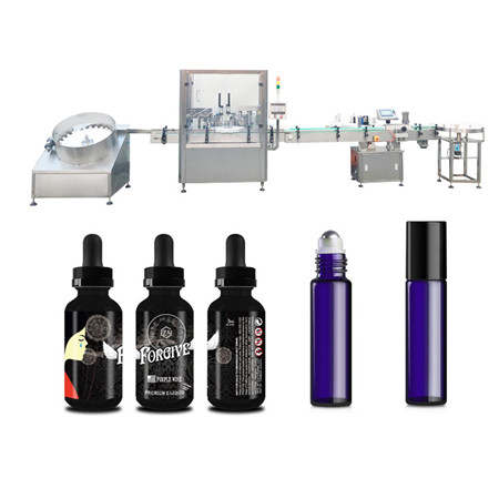 तेजी से भरने रोटरी विद्युत इत्र/खुशबू/अत्तर/आवश्यक तेल/ई-सिगरेट तरल बोतल सीई के साथ छोटी भरने की मशीन;